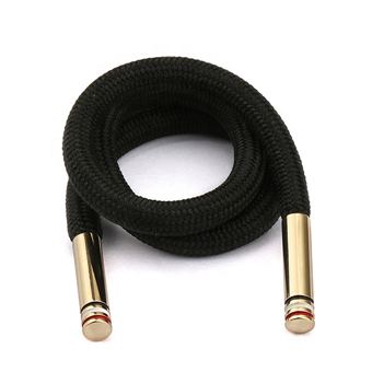 High Quality Black Shoelace with Metal Aglets-CB1273