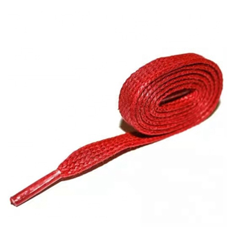 Red Flat Waxed Laces Width Waxing Flat Drawcord String-AB1214