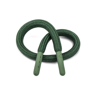 Army Green Round String with Metal Tips-JB149