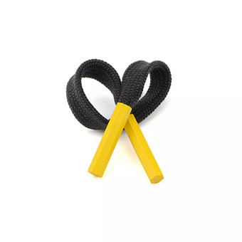 Black Polyester Cord with Yellow Tips-EB155