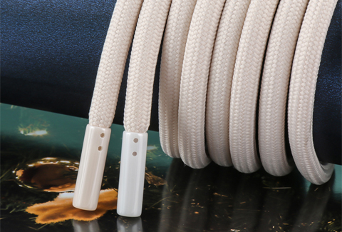 Creamy Rope with Ceramic Aglet End-DB165