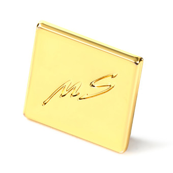 Custom Rectangle Metal Tag in Gold Color-MB7