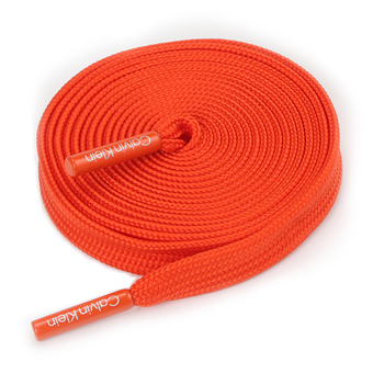 Orange Polyester Flat Lace with Metal Aglet-DB185