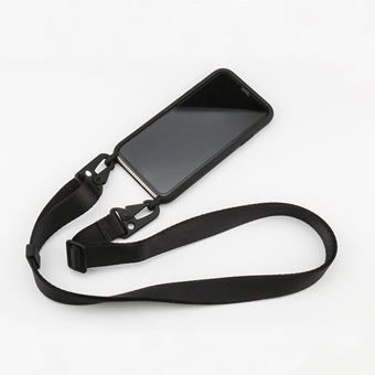 Flat Black Cell Phone Lanyard-PC2