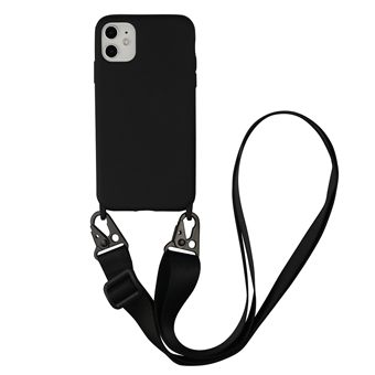 Black Phone Case with Crossbody Lanya-PC9