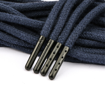 Black Cotton String with Metal Tips-DB209