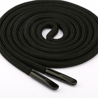 Black Hoodie String Cord With Metal Tips-DA214