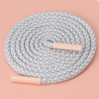 Grey Hoodie String Cord with Pink Aglet-DB223-01