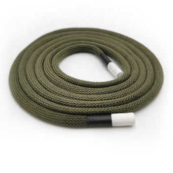 Army Green Polyester Round Rope with Silicon Cord Tips
