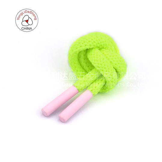 Light Green Lace match Pink Rubber Metal Aglets-CA0066