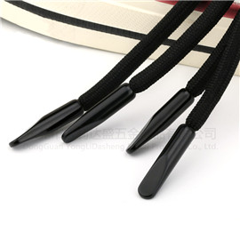 high quality black painted metal tips shoelace-CA0108