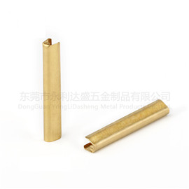 Gold plated U shape metal tip crimp for hoodies string or shoelace-CA2287